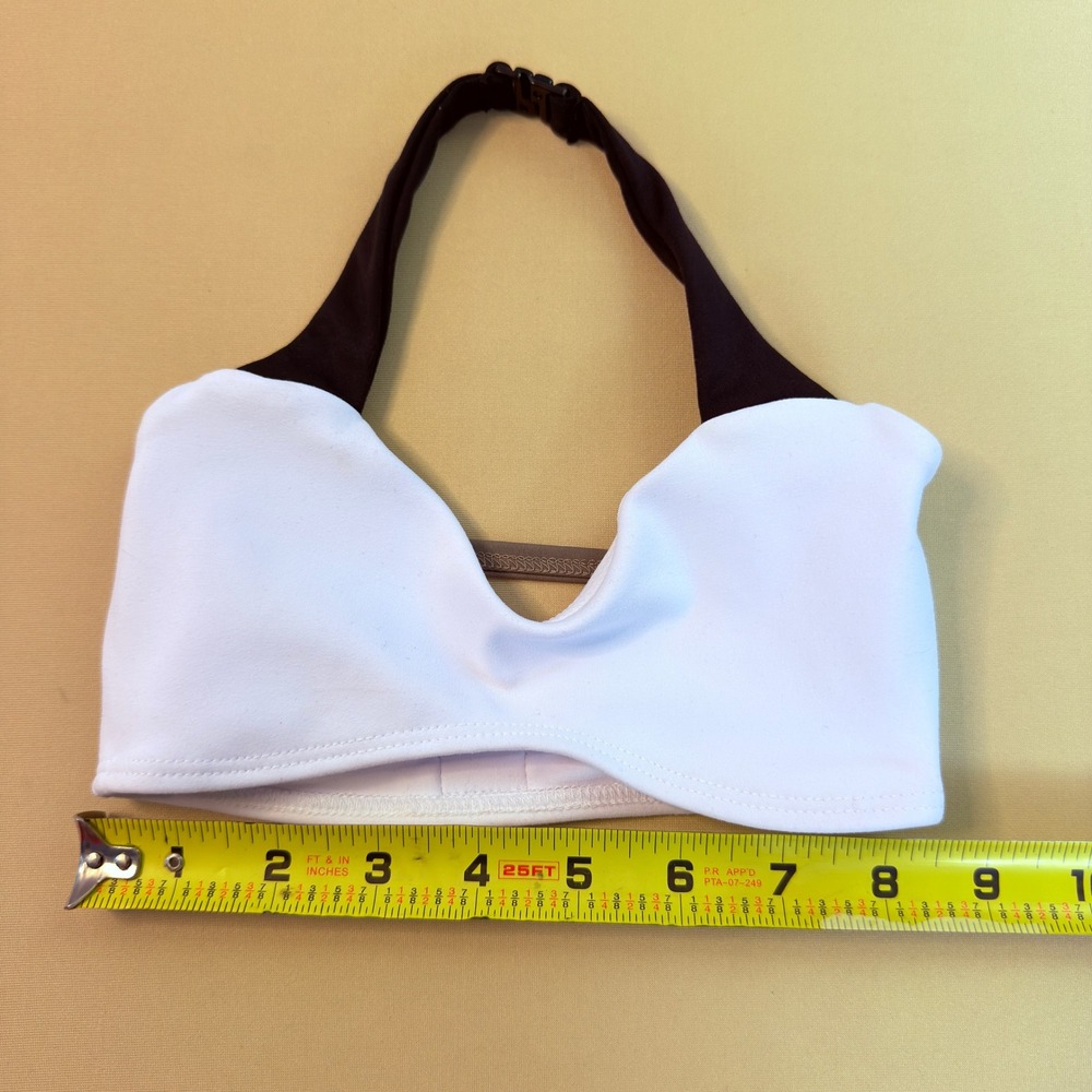 Tiger Friday Lolly Bra Top Child Large White Black NWOT Dancewear - Picture 2 of 7